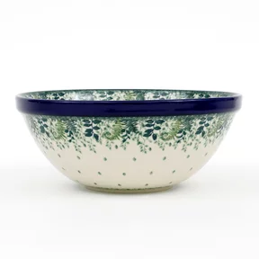 Miska ceramiczna 056 h-10cm <br> 2206X Zielone paprocie